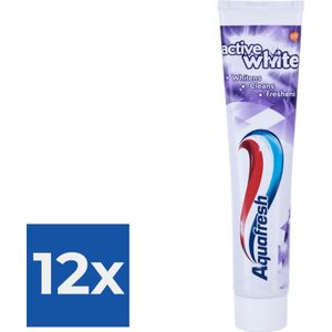Aquafresh Tandpasta  Active White - Voordeelverpakking 12 stuks