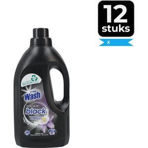 At Home Wash Vloeibaar wasmiddel 1-5L zwart 42 wasbeurten - Voordeelverpakking 12 stuks