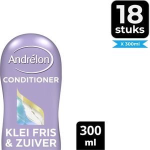 Andrelon Klei Fris & Zuiver Cremespoeling 300 ml - Voordeelverpakking 18 stuks