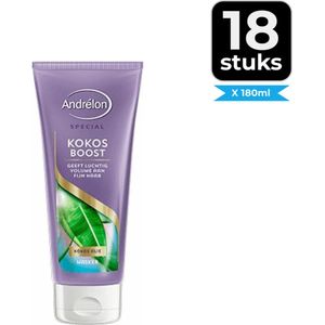 Andrélon Haarmasker Kokos Boost 180 ml - Voordeelverpakking 18 stuks