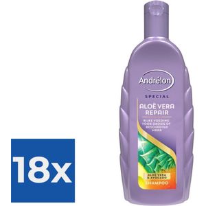 Andrélon Shampoo Aloe Vera Repair 300 ml - Voordeelverpakking 18 stuks
