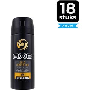 Axe Deodorant Gold Temptation 150ml - Voordeelverpakking 18 stuks