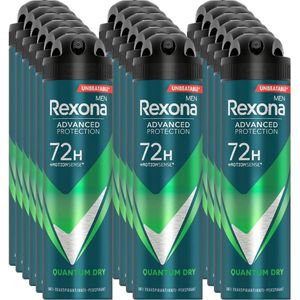 Rexona Deospray Men Quantum Dry - Voordeelverpakking 18 x 150 ml