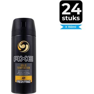 Axe Deodorant Gold Temptation 150ml - Voordeelverpakking 24 stuks