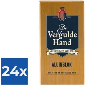 Vergulde Hand Aluinblok - 75gr - Voordeelverpakking 24 stuks
