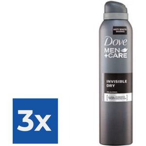 Dove Deodorant Spray XL - Men Invisible Dry - 3 x 250 ml