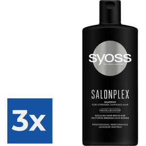 Syoss Shampoo 440ml Salonplex - Voordeelverpakking 3 stuks