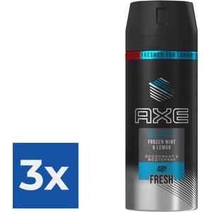 Axe Deospray - Ice Chill 150 ml - Voordeelverpakking 3 stuks