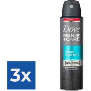 Dove - Deodorant - Clean Comfort - 150ml x 3