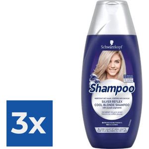 Schwarzkopf Shampoo Silver Reflex Cool Blond Reflex 250ml - Voordeelverpakking 3 stuks