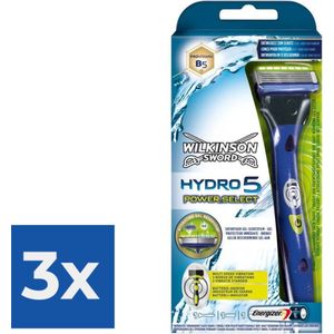 Wilkinson Sword Hydro 5 Power Select Razor (with battery) - Voordeelverpakking 3 stuks