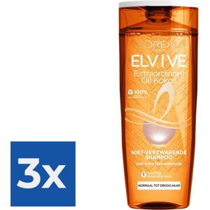 L’Oréal Paris Elvive Shampoo - Extraordinairy Oil Kokosolie - 3 x 250 ml