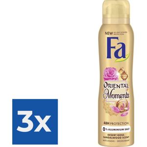 Fa Oriental Moments Deodorant Spray 150ml - Voordeelverpakking 3 stuks