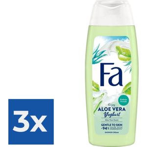 Fa Douchegel - Yoghurt & Care Aloe Vera 250 ml - Voordeelverpakking 3 stuks