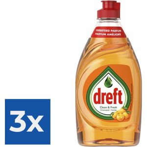 Dreft - Handafwasmiddel sinaasappel - 383 ml - Voordeelverpakking 3 stuks