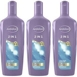Andrelon Shampoo - Classic 2-in-1 - Meloen & Aloe Vera - Voordeelverpakking 3 x 300 ml