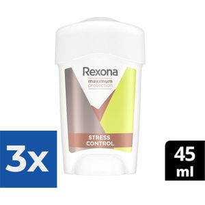 Rexona Maximum Protection Stress Control Dry Deodorant - 45 ml - Voordeelverpakking 3 stuks