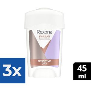 Rexona Maximum Protection - Deodorant - Stick - Sensitive Dry - 45ml x 3