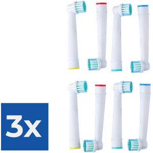 Universele opzetborstels voor de Oral-B - 8 stuks - Voordeelverpakking 3 stuks