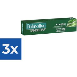 Palmolive - For Men Classic - Scheercrème - 100 ml - Voordeelverpakking 3 stuks