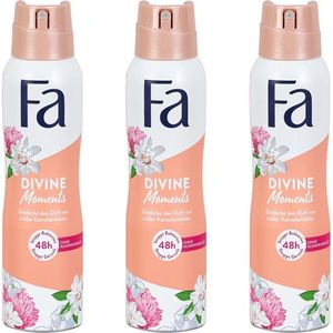 Fa Divine Moments Deodorant Spray 150ml - Voordeelverpakking 3 stuks