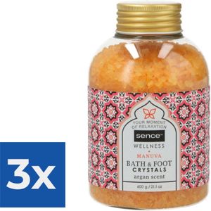 Sence of Wellness Badzout - Manuva 600 gr - Voordeelverpakking 3 stuks
