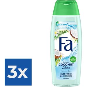 Fa Douchegel - Coconut Water 250 ml - Voordeelverpakking 3 stuks