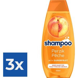 Schwarzkopf Shampoo 400ml Perzik - Voordeelverpakking 3 stuks