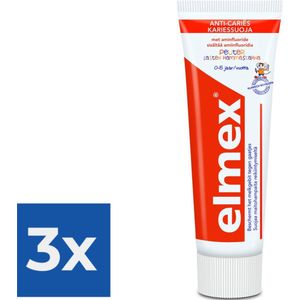 Elmex Anti-Cariës Peuter Tandpasta 75 ml - Voordeelverpakking 3 stuks