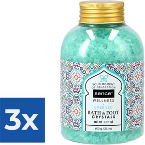 Sence of Wellness Badzout - Emerald 600 gr - Voordeelverpakking 3 stuks