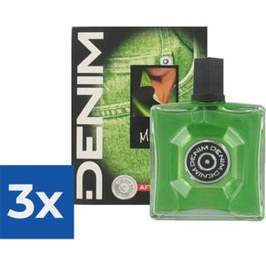 Denim Aftershave Men - Musk 100 ml - Voordeelverpakking 3 stuks