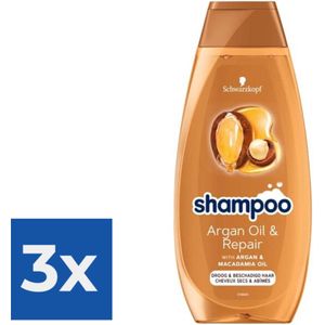 Schwarzkopf Shampoo 400ml Oil Repair - Voordeelverpakking 3 stuks