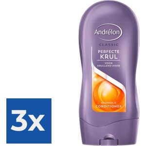 Andrelon Perfecte Krul Conditioner - Crèmespoeling - 300ml - Voordeelverpakking 3 stuks