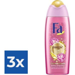 Fa Magic Oil Pink Jasmine Shower Gel 250ml - Voordeelverpakking 3 stuks