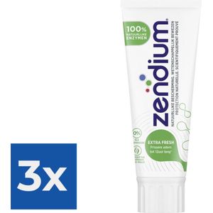 Zendium Tandpasta - Extra Fresh - Voordeelverpakking 3 x 75 ml