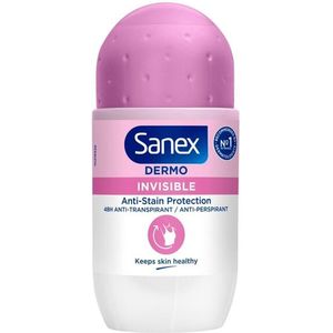 Sanex Dermo Invisible Deodorant Roller 50 ML - Voordeelverpakking 3 stuks