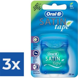 Oral-B Satin flosdraad - 25 m - Flosdraad - Voordeelverpakking 3 stuks
