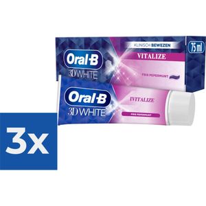 Oral B - Tandpasta - 3D White - Vitalize - 75ml x 3