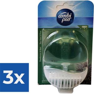 Ambi Pur Toiletblok Starterkit 5in1 Tea Tree & Pine - Voordeelverpakking 3 stuks