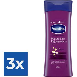 Vaseline Bodylotion  Mature Skin Rejuvenation 400 ml - Voordeelverpakking 3 stuks