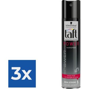 Taft Hairspray Power - 250 ml - Voordeelverpakking 3 stuks