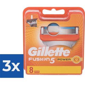Gillette Fusion 5 Power scheermesjes 8 stuks - Voordeelverpakking 3 stuks