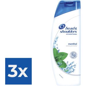 Head & Shoulders Menthol Fresh Shampoo 200 ML - Voordeelverpakking 3 stuks