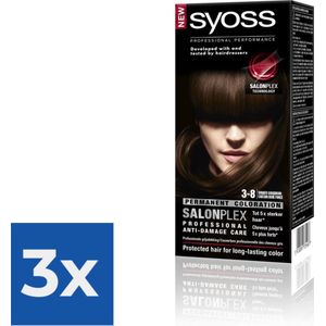 SYOSS Color baseline 3-8 Donker Goudbruin - 1 stuk - Voordeelverpakking 3 stuks