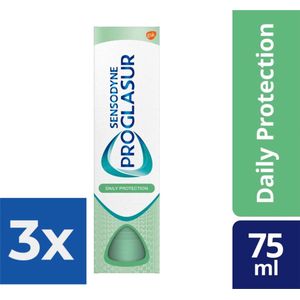 Sensodyne Proglasur Tandpasta Multi-Action Daily Protection 75ml - Voordeelverpakking 3 stuks