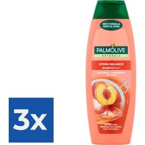Palmolive Naturals 2in1 Hydra Balance Shampoo 350ml - Voordeelverpakking 3 stuks
