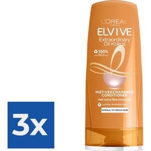 L’Oréal Paris Elvive Conditioner - Extraordinairy Oil Kokosolie - 3 x 200 ml