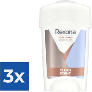 Rexona Maximum Protection - Deodorant - Stick - Clean Scent - 45ml x 3