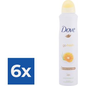 Dove Go Fresh Deospray - Grapefruit 150 ml. - Voordeelverpakking 6 stuks