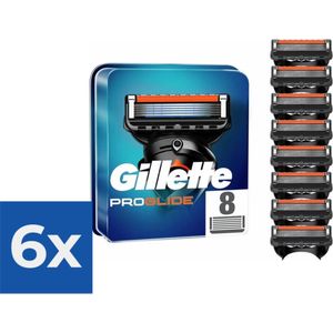 Gillette - Fusion5 - ProGlide Scheermesjes/Navulmesjes - 8 Stuks - Voordeelverpakking 6 stuks